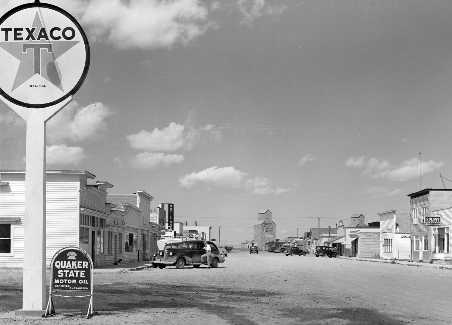 Fairfield, Montana Main Street, May 1939